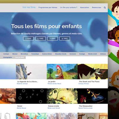 Des "films pour enfants" éducatifs gratuits pour accompagner les programmes scolaires  et des films poétiques pour sensibiliser les enfants aux pratiques artistiques