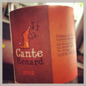 Cante Renard rosé 2012 : le fruit au naturel