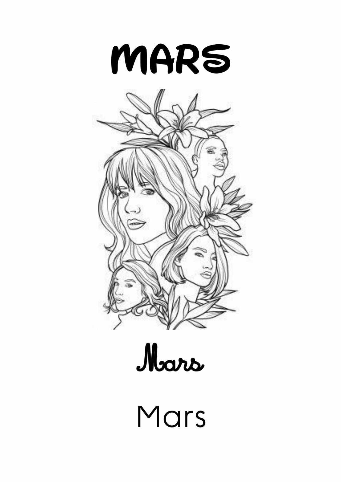 Coloriage Mois De Mars Maternelle Les Mois de l'Année 2 : Mars [Affichage][Coloriage][Maternelle][CP] - Le  Bazar du Lion
