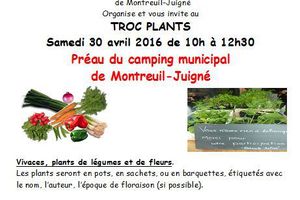 Troc Plants: samedi 30 avril 2016