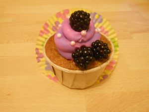 Cupcake aux mûres