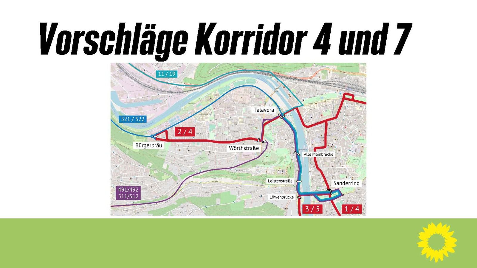 Nahverkehrs-Konzept für bessere Verkehrsverbindungen in Veitshöchheim - Pressemitteilung des Grünen-Ortsverbandes zur Neuausschreibung des Korridors 6