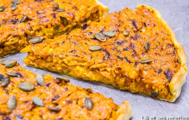 Tarte aux carottes et gorgonzola 