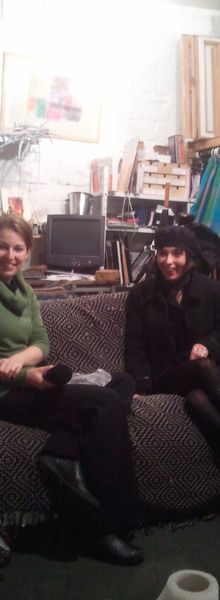 Interview de Sylvia Chanteuse de Battan L'otto par Radio Crystal en mon atelier