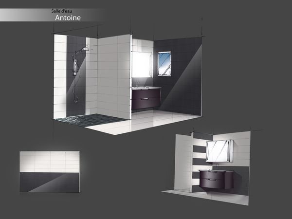 Perspectives de salles de bains - Bathroom design