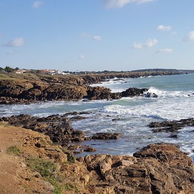 Littoral des Sables d'Olonne un dimanche de janvier