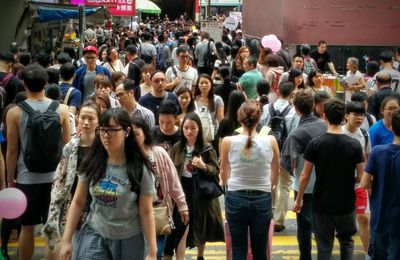 Dans les rues de Hong Kong