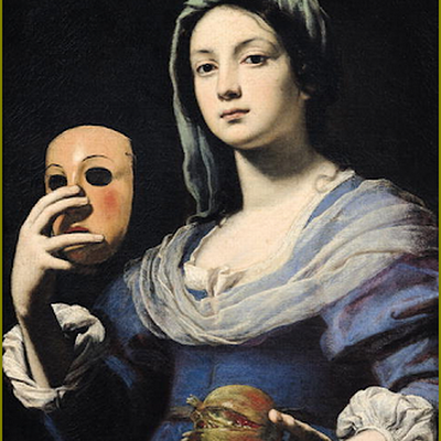 Masques - Carnaval - mardi-gras par les grands peintres  -    Lorenzo Lippi (1842-1914)   Femme au masque
