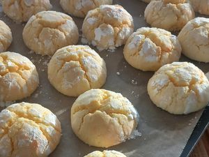 Lemon crinkles (Biscuits craquelés au citron)