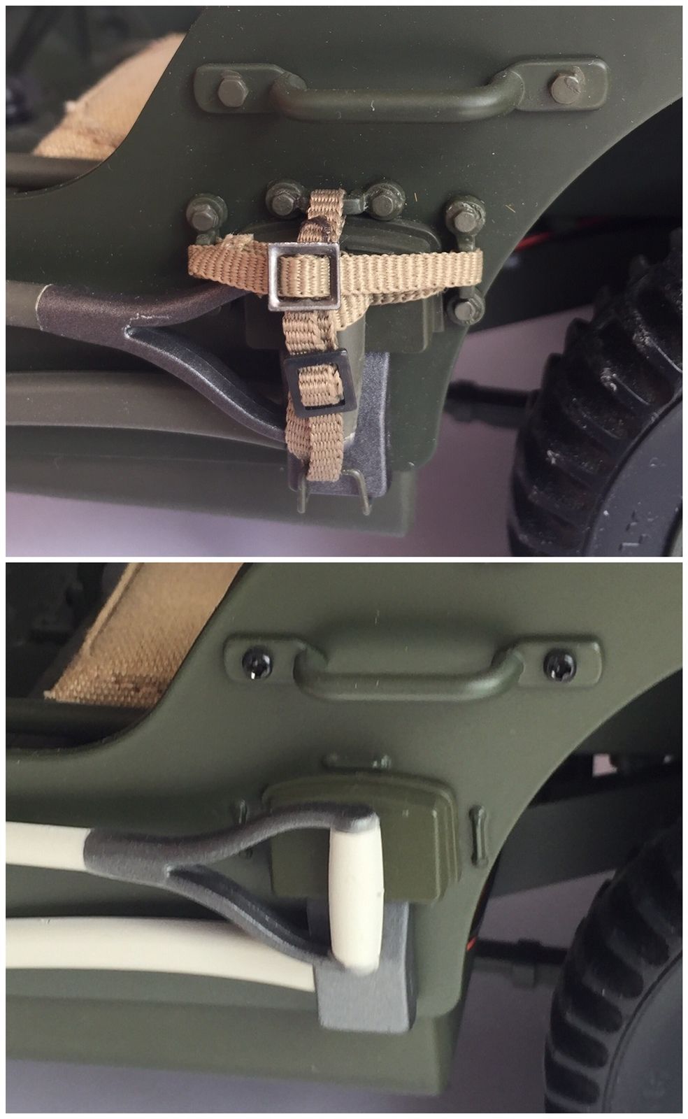 Kit de boulons de capot et de pare-brise marqués CE pour Jeep Willys MB (kit