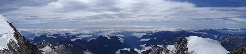 Panoramiques depuis sommet Schwartzhorn