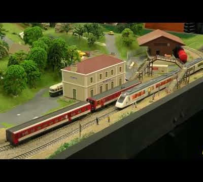 9ème SALON REGIONAL DE MODELISME FERROVIAIRE A BUSSIERE-GALANT 87 