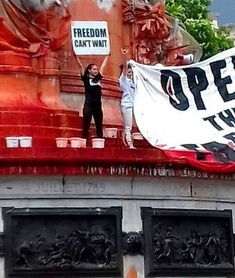 Images de la marche pour la fermeture des abattoirs 8 juin 2019 à Paris