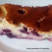 Gâteau au fromage blanc et myrtilles - Cuisine gourmande de Carmencita