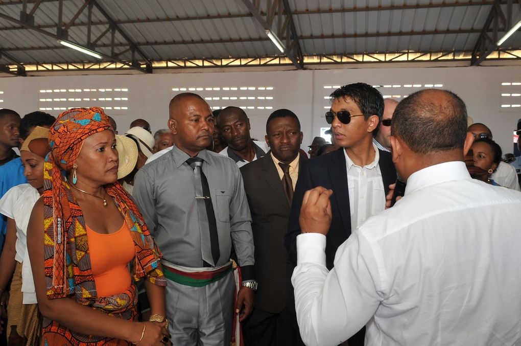 01.12.2012. Inauguration de la nouvelle gare routière de la ville d'Antsiranana par le Président de la Transiiton, Andry Rajoelina. 2-Photos : Harilala Randrianarison