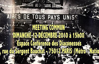 MEETING LE DIMANCHE 12 DECEMBRE 2010 A PARIS