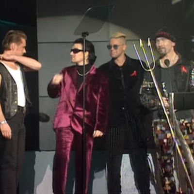 U2 -BRIT Awards -Alexandra Palace -Londres -Angleterre 16/02/1993