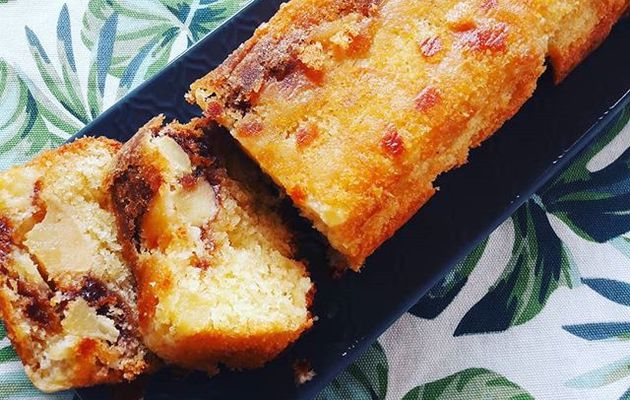 Le cake aux pommes et spéculoos