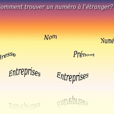 Procédure de recherche d'un numéro de téléphone étranger