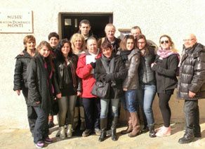 Les employés de Touristra Voyage en visite au musée Anton Dumenicu Monti