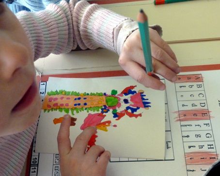 Ateliers avec des enfants de maternelle (2 classes de moyens/grands) sur le thème de la mer.