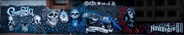 Street Art : Fresque Murale &quot;Cypress Hill &quot; Bogota Colombie