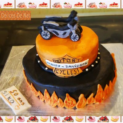 Gâteau Harley Davidson :