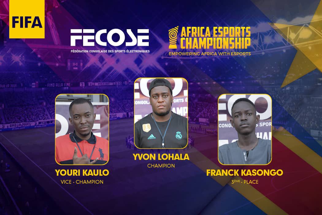 Gagnants de l'Africa E-sport championship en RDC FIFA 21