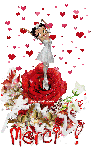 Gif Merci Anime Avec Rose Et Betty Boop Danseuse De Ballet Les Gifs Animes De Dentelledelune
