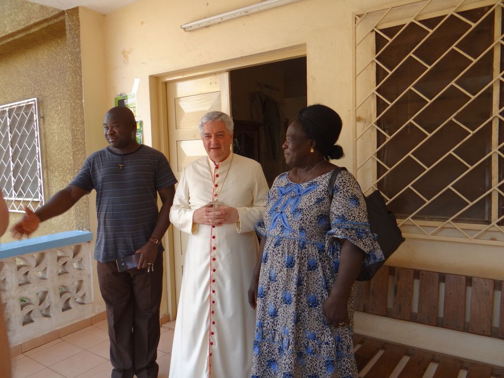 Visite de Mgr. Aillet à Kara : février 2019