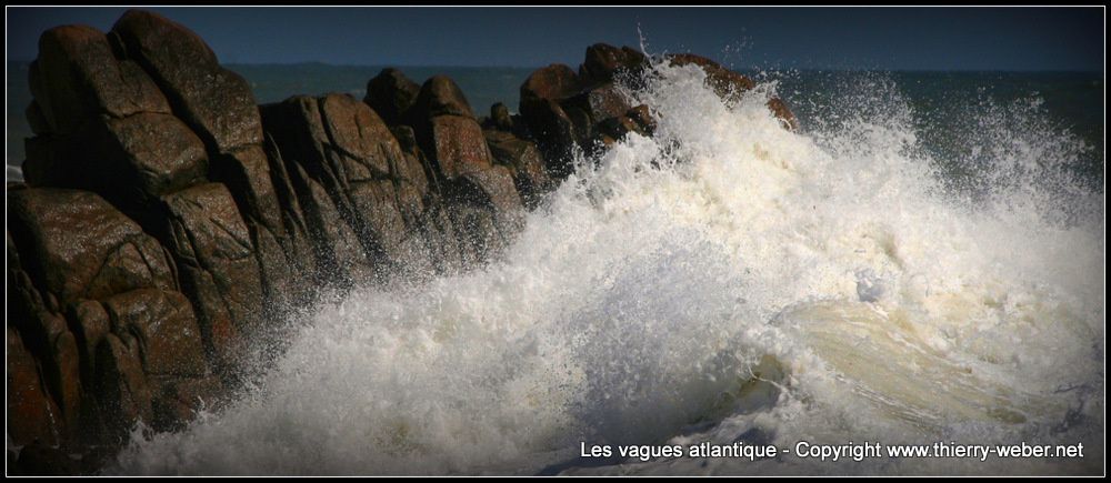 Les vagues atlantique - Panoramiques - Côte Sauvage Le Croisic - Batz-sur-Mer - Photos Copyright Thierry Weber