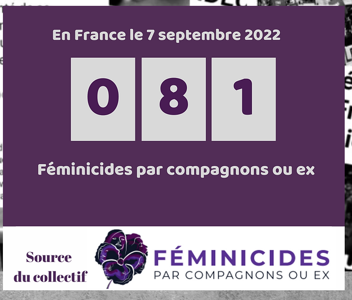 82  EME  FEMINICIDES DEPUIS LE DEBUT  DE L ANNEE  2022 