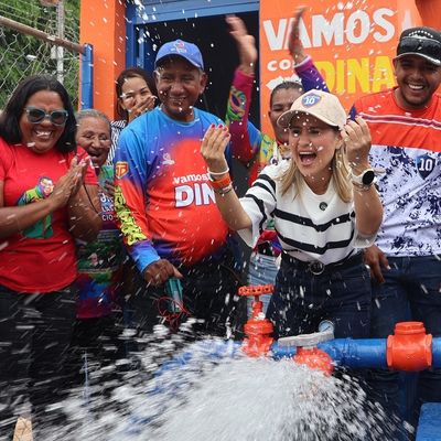 Dina Castillo inauguró pozo de agua profunda en sector Lomas de Urdaneta I de Valencia 