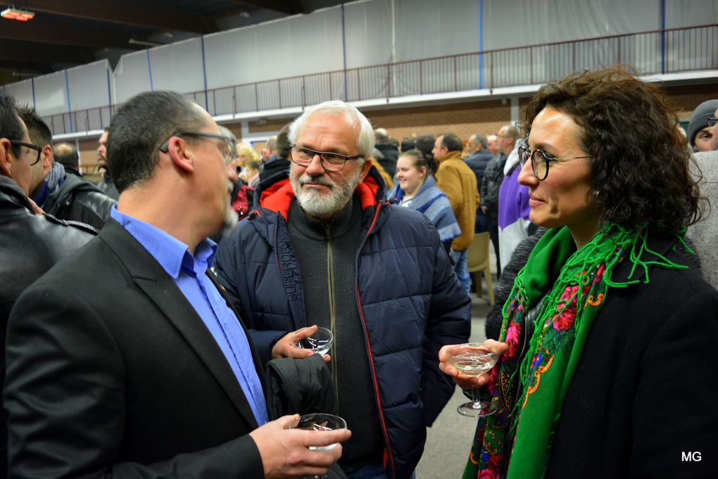  Cérémonie des voeux dans la salle Jean-Louis-Carron d'Hornaing ce vendredi 25 janver 2019.