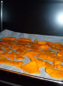 Chips de citrouille - Recette réalisée par ma soeurette...
