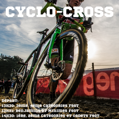 Cyclo-cross FSGT et UFOLEP le samedi 28 octobre 2023 à Toury