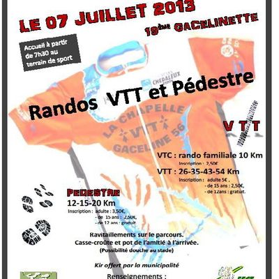 Pour rappel : La Chapelle Gaceline le 7 juillet