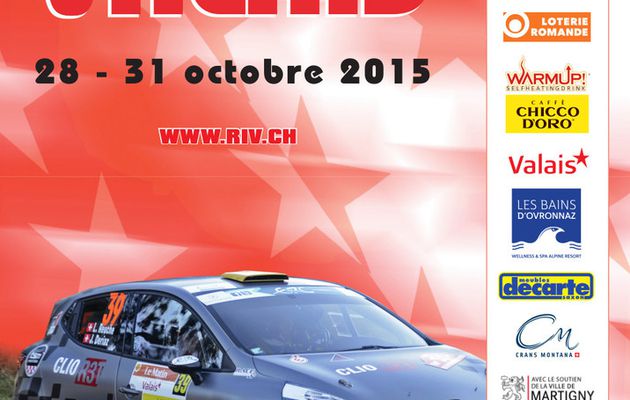 affiche officielle du rallye du VALAIS 2015