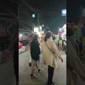 PAI (Thaïlande), le soir dans la zone piétonne