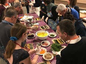 Rainbow makis et soupe solidaire pour les voeux de l'entreprise RTE 