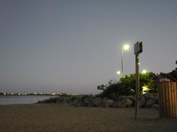 Gruissan - La plage la nuit