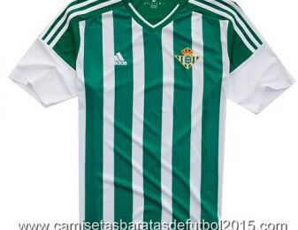 camisetas baratas de futbol tailandia Real Betis primera equipación raya 2015 2016