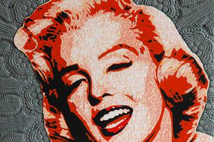 Variations sur Marilyn Monroe - Rouge - jaune et rose - verte - grise