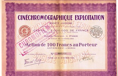 Actions Titres Bons au Porteur La scripophilie