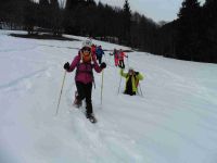 Au retour on dévale dans une belle neige.