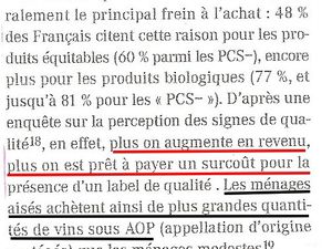 Voici ci-dessus la photographie d'un frigo d'un ménage plutôt aisé, avec des produits de marques (Magnum, Schwepps, Perrier...) ainsi que de nombreux fruits et légumes et appriorit des bouteilles de Champagne