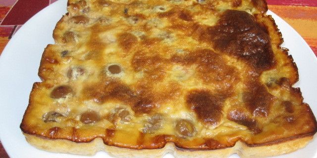 Clafoutis léger aux mirabelles (de Brides les Bains)pommes ou cerises