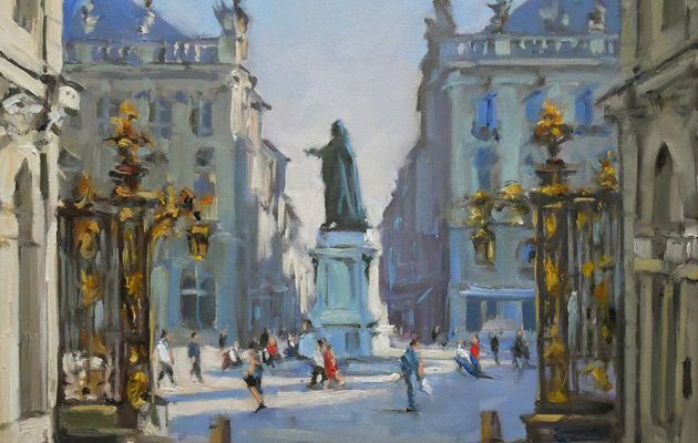 Place Stanislas (huile sur toile 46 x 38)