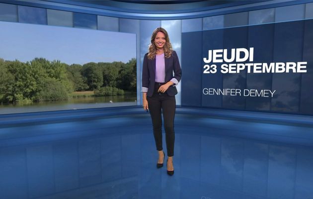 Gennifer Demey Météo M6 le 23.09.2021