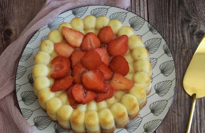 Gâteau magique aux fraises